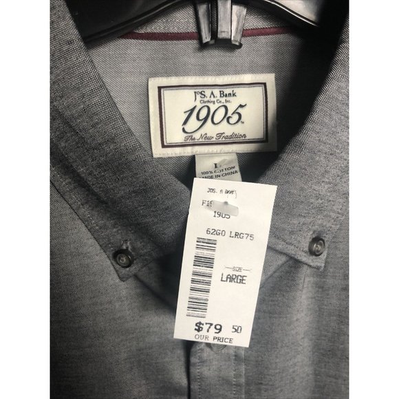 NWT Jos. A. Bank Button Up Shirt Mens Large Long - Picture 2 of 4